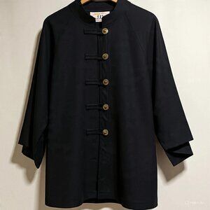 Beautiful "Dancing Ladies" Wearable Art Jacket One-of-a-Kind Hemp Size L